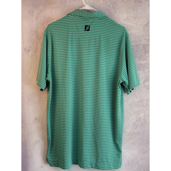 Foot Joy FJ polo green short sleeves shirt sz Large - Picture 4 of 9